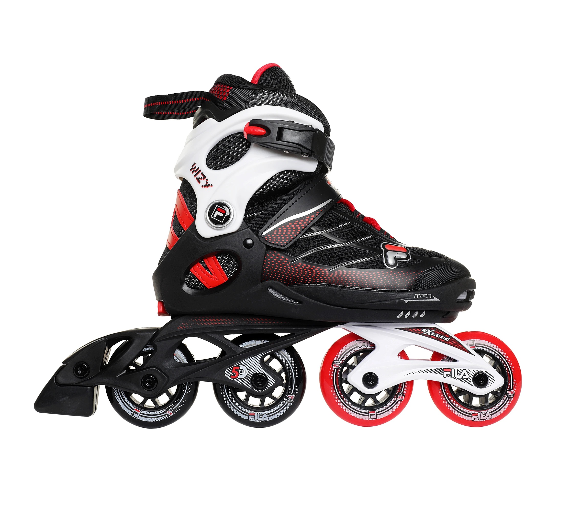 

010622180 Коньки роликовые FILA WIZY BLACK/WHITE/RED, CB-00006243