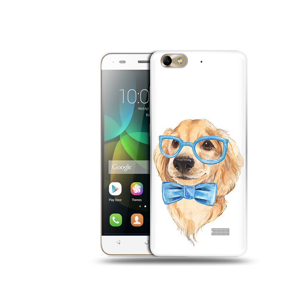 

Чехол MyPads Tocco для Honor 4C Собака интеллигент (PT10946.43.159), Прозрачный, Tocco