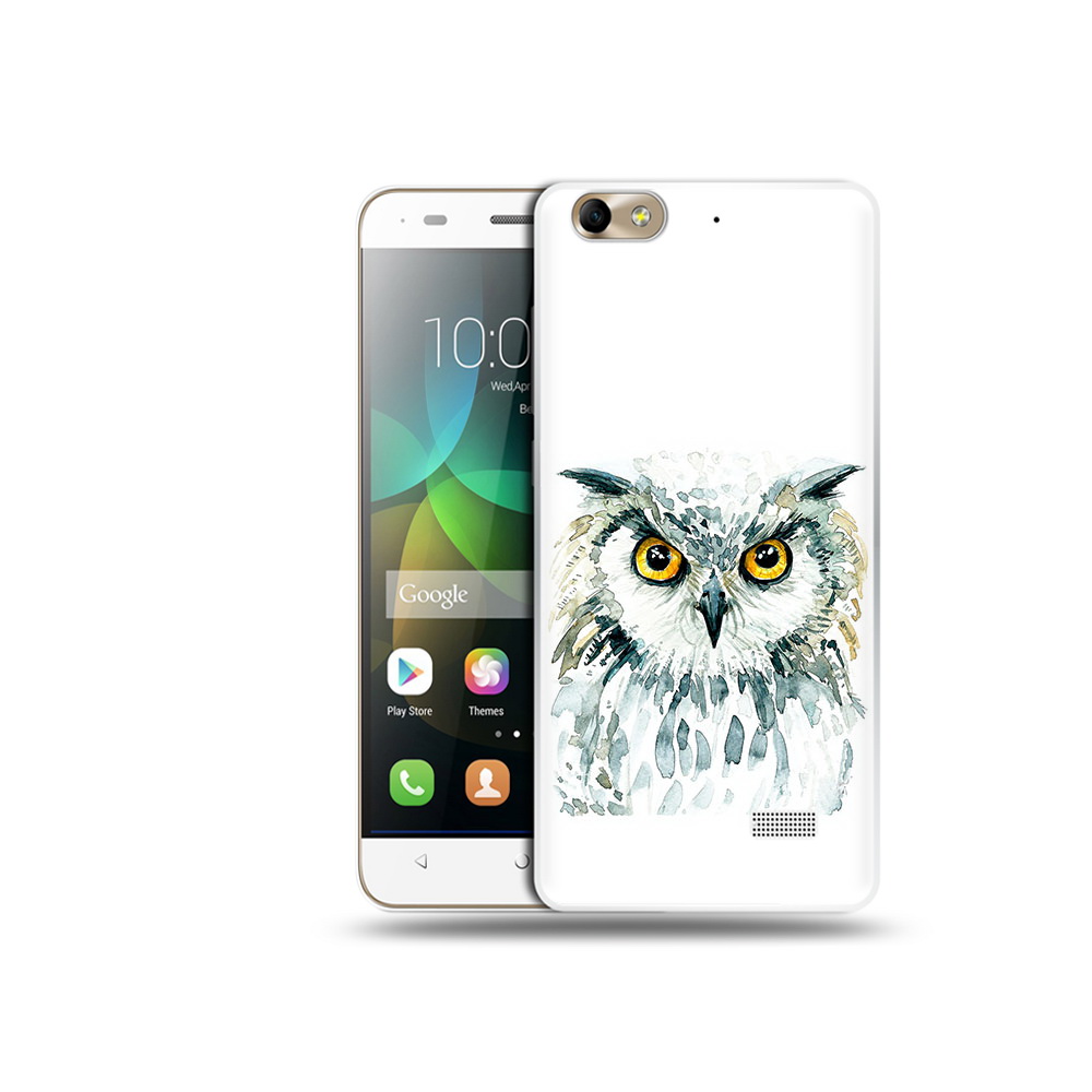 

Чехол MyPads Tocco для Honor 4C Серьезная сова (PT10946.43.156), Прозрачный, Tocco
