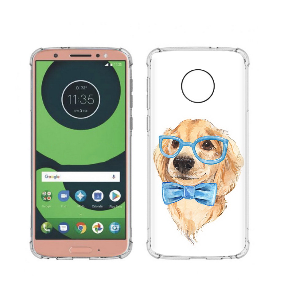 

Чехол MyPads Tocco для Motorola Moto G6 Собака интеллигент (PT99805.376.159), Прозрачный, Tocco