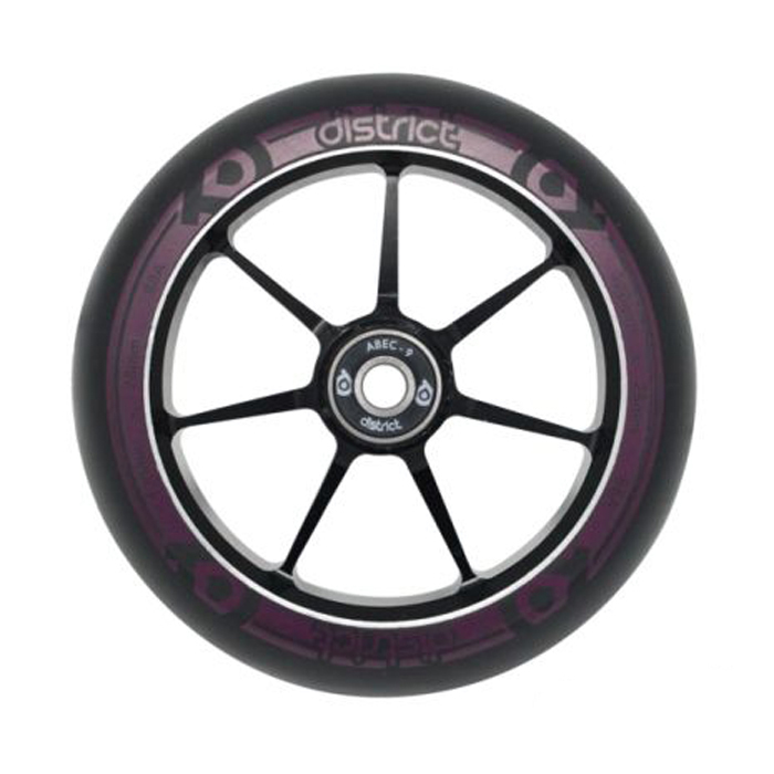DIW19005 колесо для сам. District 120x28mm Dual Width Core - Black/Magenta