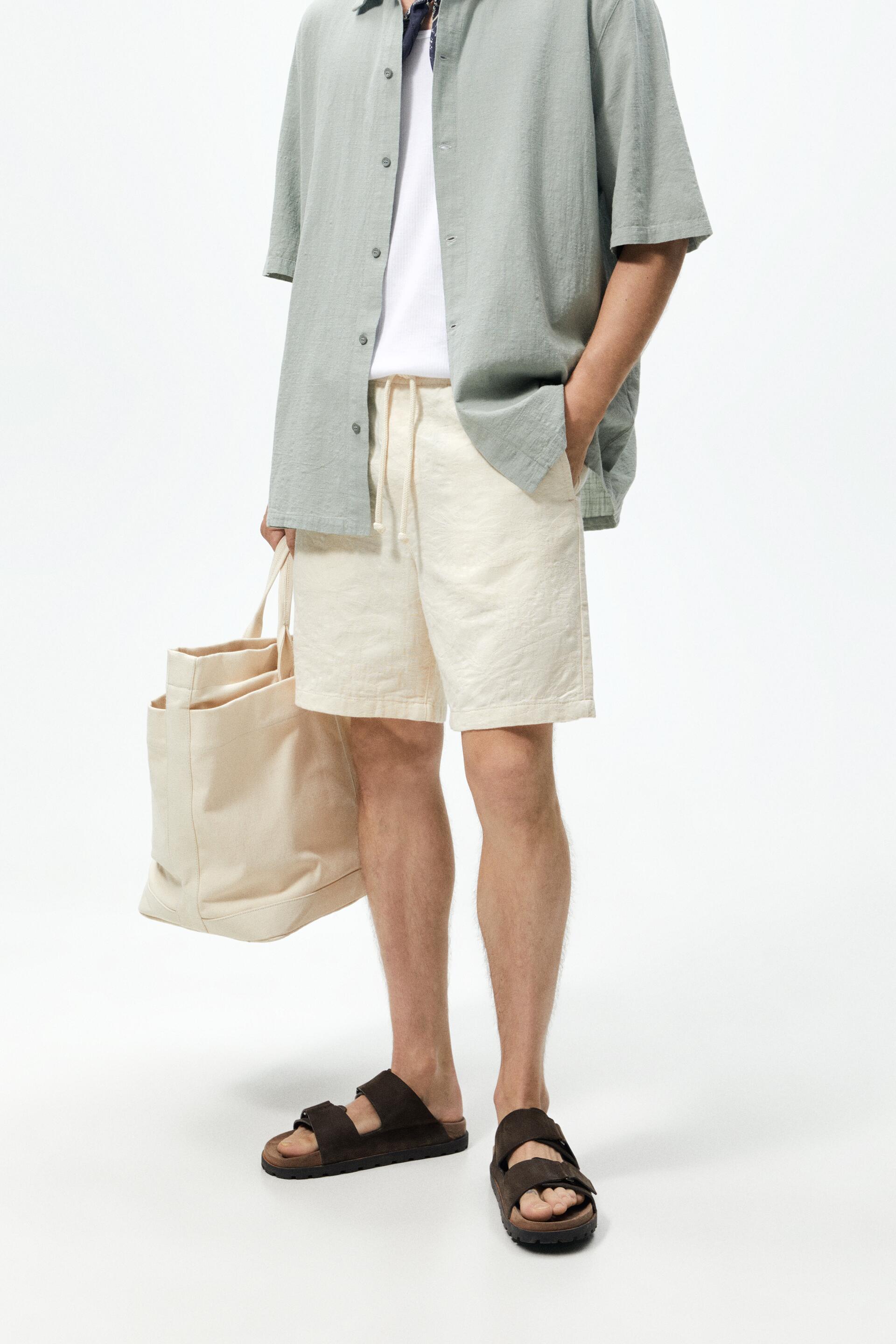 

Шорты мужские ZARA 02553330 белые XL, 02553330