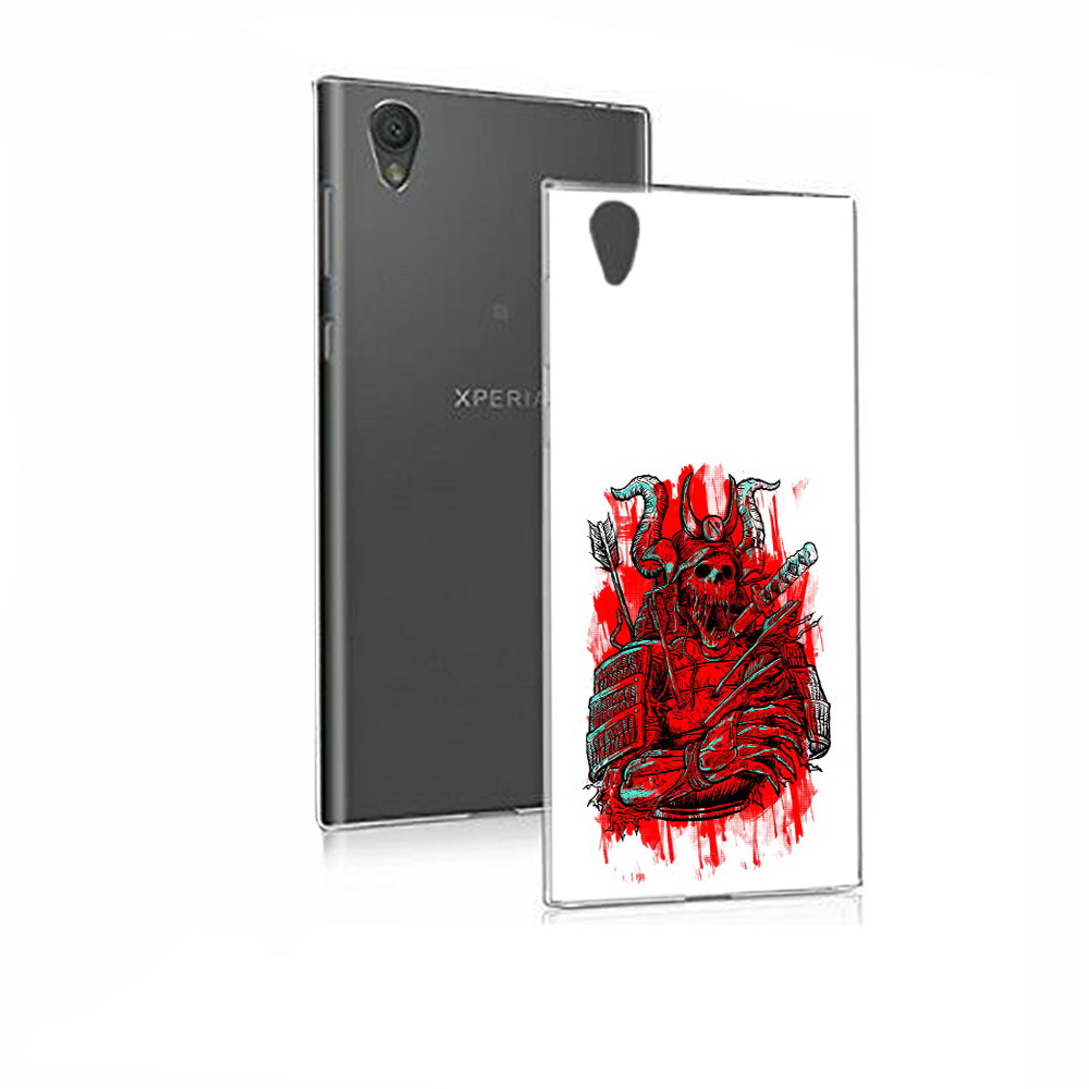 

Чехол MyPads Tocco для Sony Xperia E5 красный скелет воин (PT50363.248.413), Прозрачный, Tocco