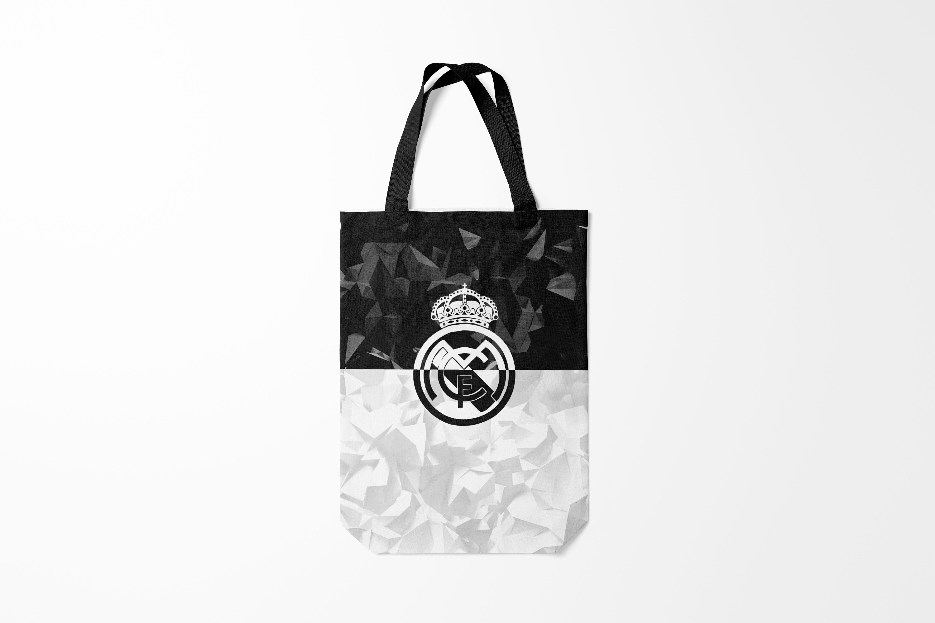 

Сумка шoппер унисекс Burnettie Real Madrid РЕАЛ МАДРИД, серый; черный, Real Madrid РЕАЛ МАДРИД