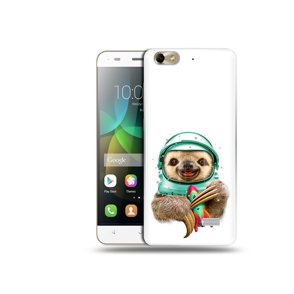 

Чехол MyPads Tocco для Honor 4C Ленивец астронавт (PT10946.43.104), Прозрачный, Tocco