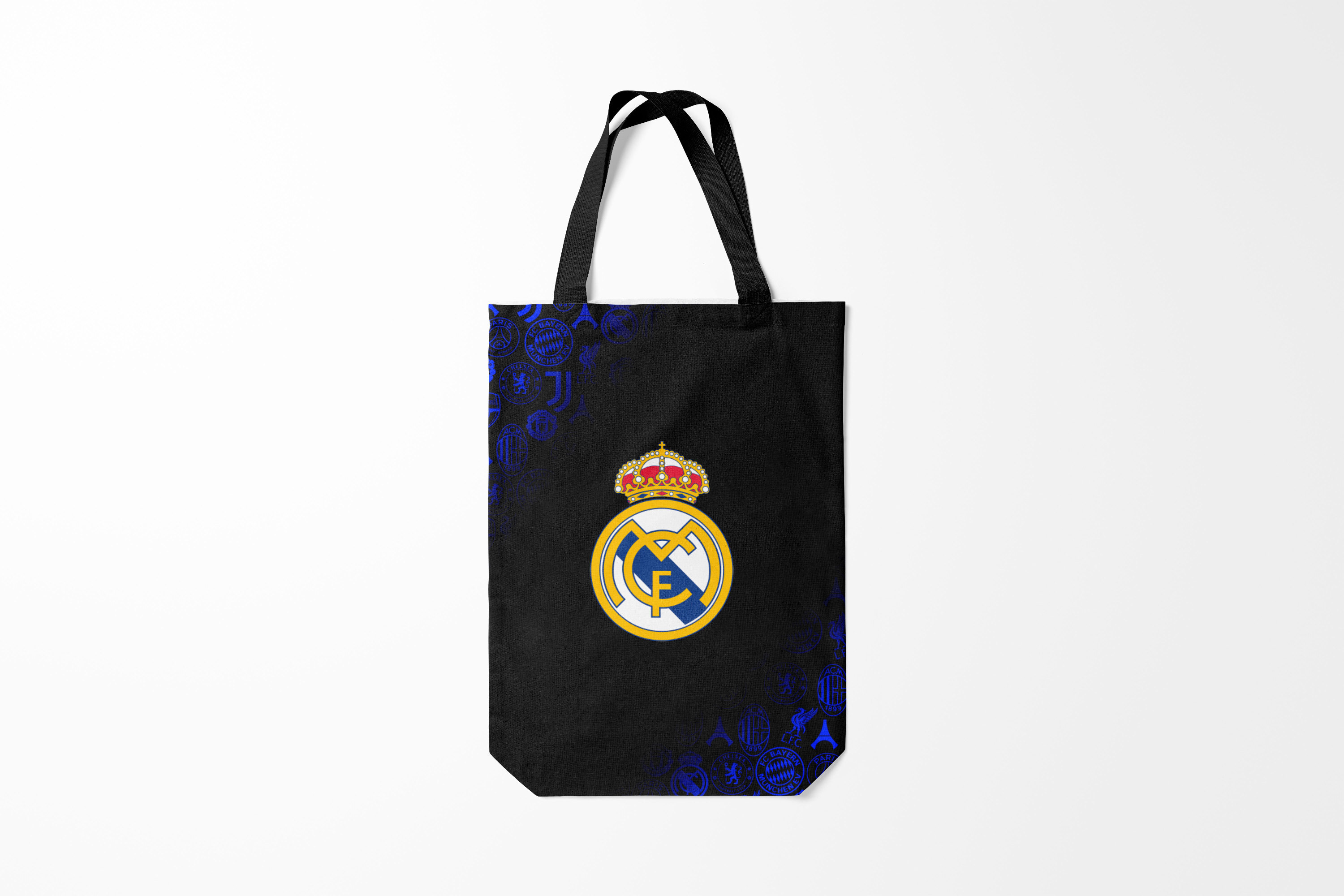 

Сумка шoппер унисекс Burnettie Real Madrid РЕАЛ МАДРИД ЛОГОБОМБИНГ, черный, Real Madrid РЕАЛ МАДРИД ЛОГОБОМБИНГ