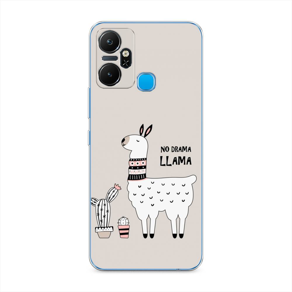 

Чехол Awog "No drama LLama" на Infinix Smart 6 Plus / Инфиникс Смарт 6 Плюс, Бежевый;серый;белый, 3102350-2