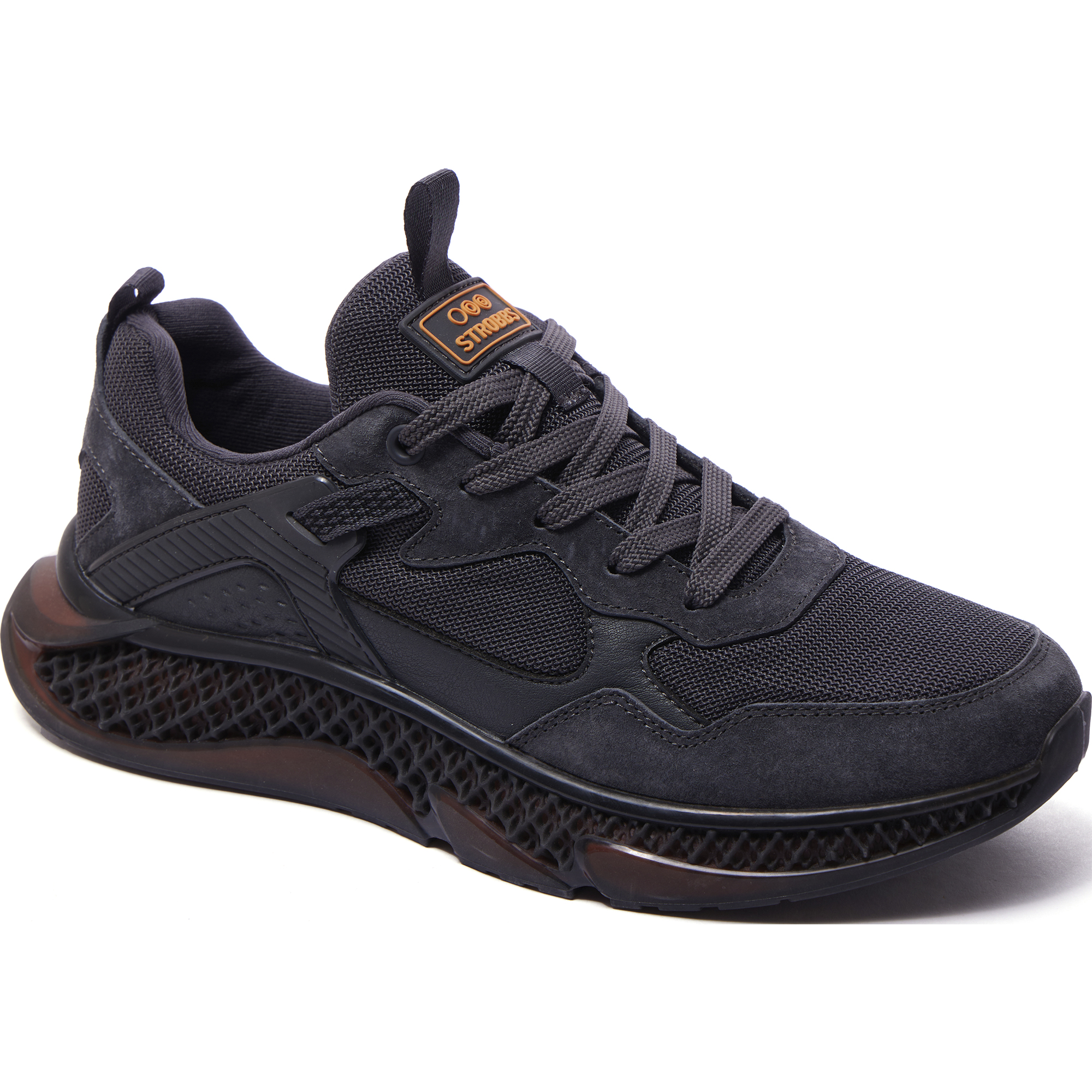 

Кроссовки женские Strobbs B3380-1 черные 43 RU, Черный, B3380-1