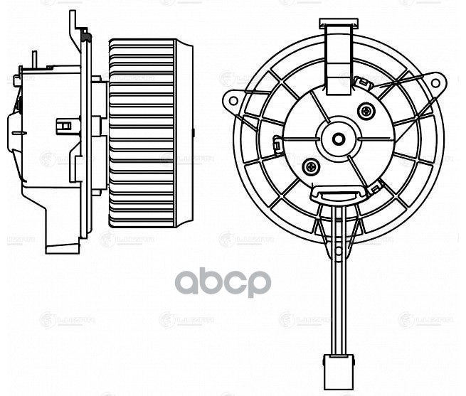 Э/Вентилятор Отоп. Для А/М Chevrolet Orlando (10-) (Lfh 2102) LUZAR арт. LFH2102