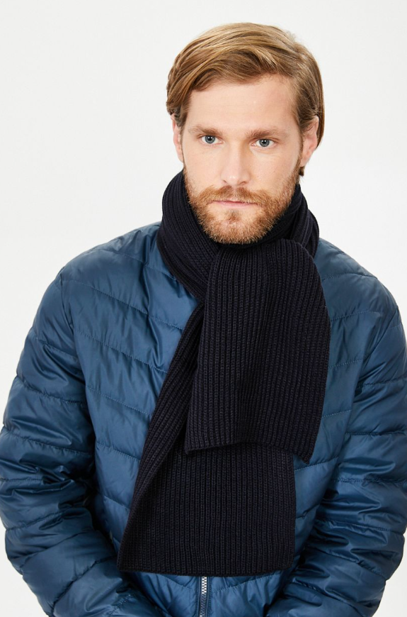 

Шарф мужской Baon B851504 deep navy, Синий, B851504