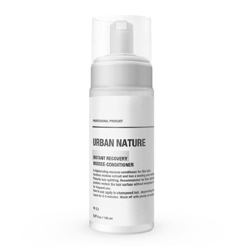 Кондиционер-мусс для волос URBAN NATURE Instant Recovery мгновенное восстановление, 150 мл