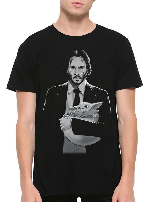 

Футболка мужская Dream Shirts Киану Ривз и Йода 50008322 черная S, Киану Ривз и Йода 50008322