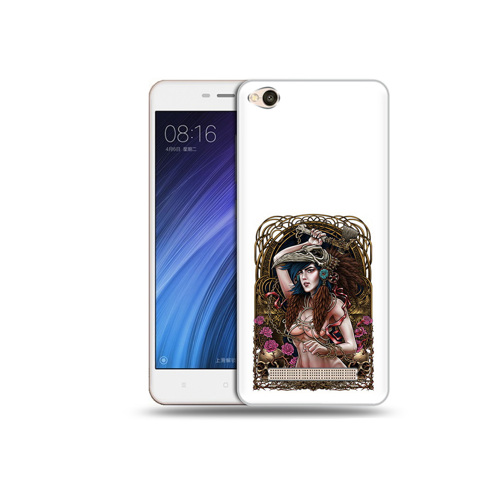 

Чехол MyPads Tocco для Xiaomi Redmi 4A красивая девушка рисунок (PT46130.318.407), Прозрачный, Tocco