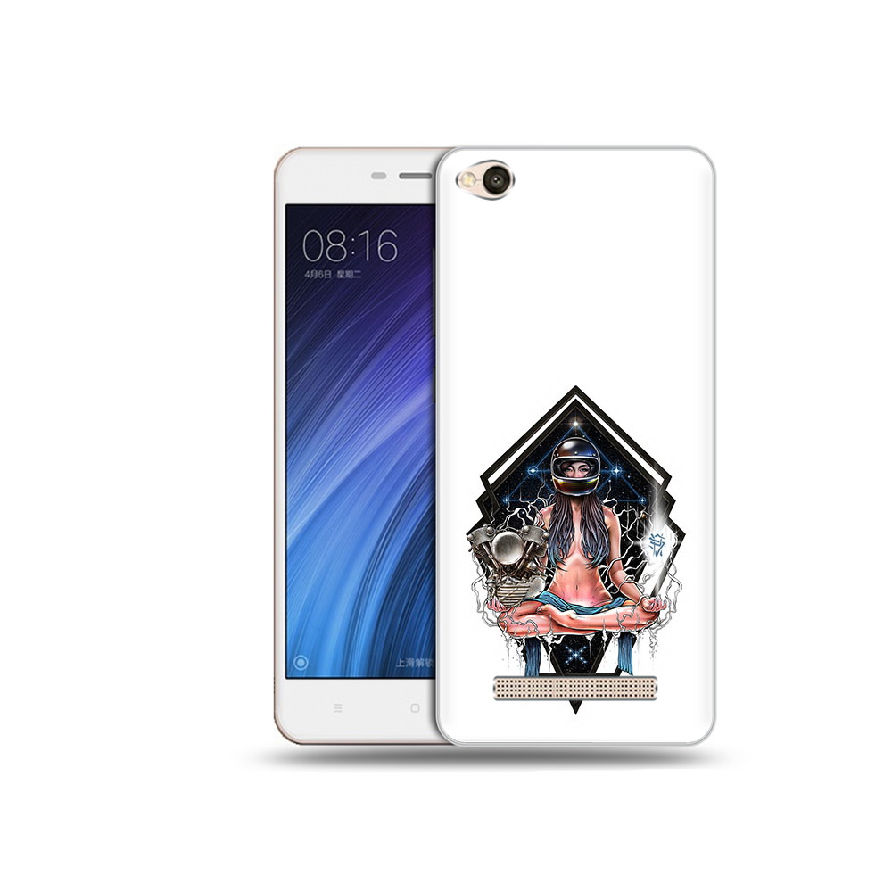 

Чехол MyPads Tocco для Xiaomi Redmi 4A красивая девушка в шлеме (PT46130.318.406), Прозрачный, Tocco