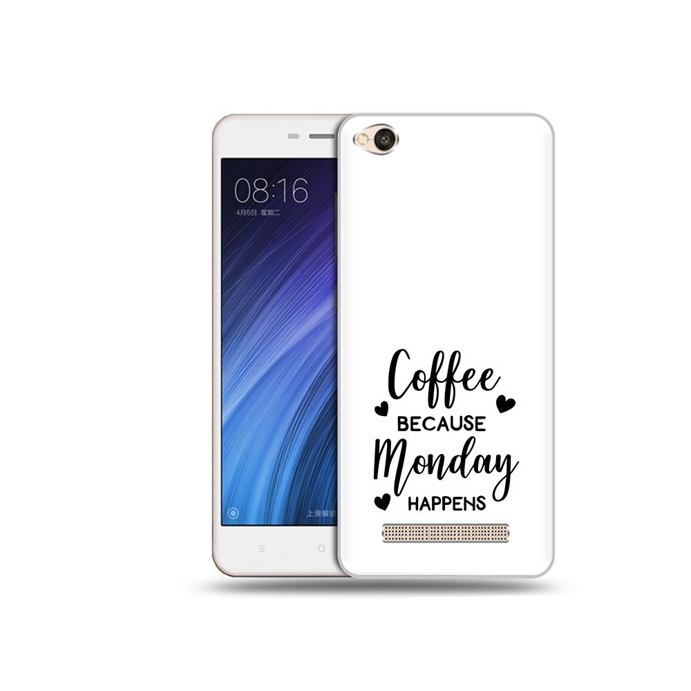 

Чехол MyPads Tocco для Xiaomi Redmi 4A кофе и понедельник стал счастливым, Прозрачный, Tocco