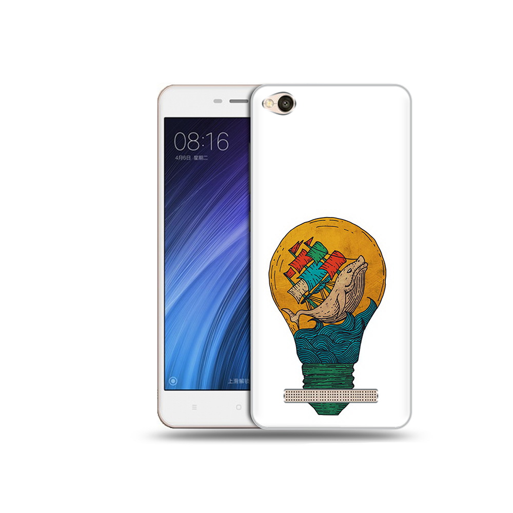 Чехол MyPads Tocco для Xiaomi Redmi 4A кит в лампочке с парусами (PT46130.318.387)