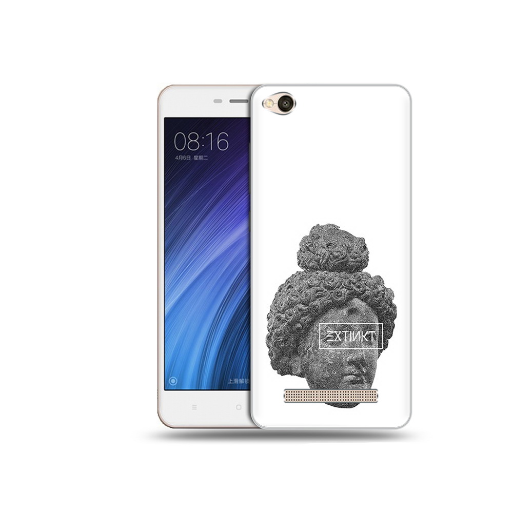 

Чехол MyPads Tocco для Xiaomi Redmi 4A каменное лицо девушки (PT46130.318.383), Прозрачный, Tocco