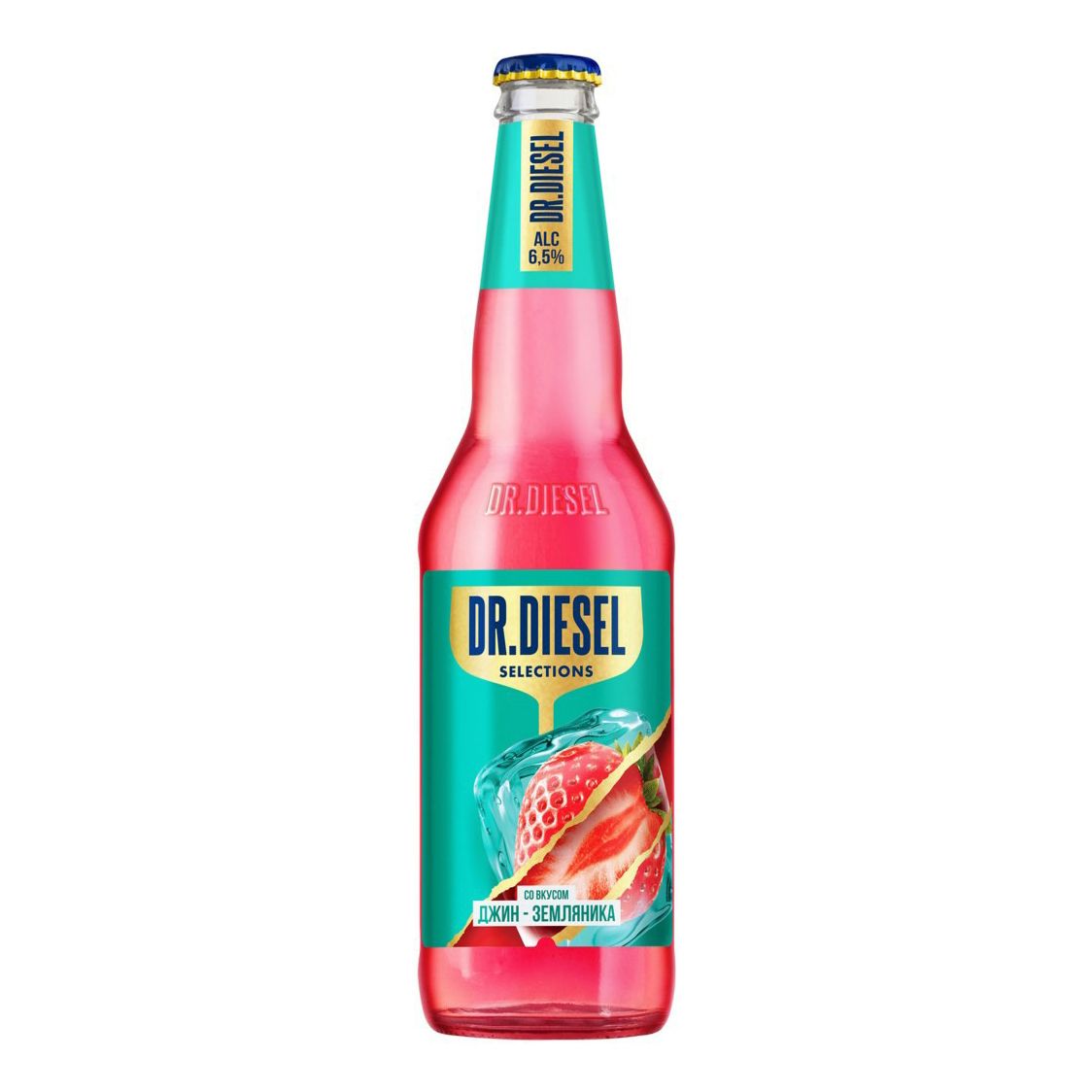 

Пивной напиток Doctor Diesel со вкусом джин-земляника красный пастеризованный 6,5% 750 мл, Красное
