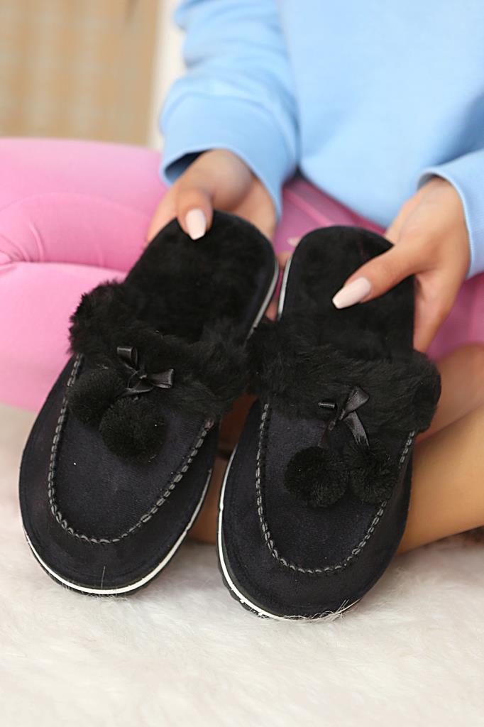 

Тапочки женские Pembe Potin 28844 черные 39 EU (доставка из-за рубежа), 28844