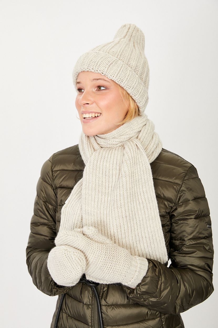 

Шарф женский Baon B351510 ostrich melange, Белый, B351510