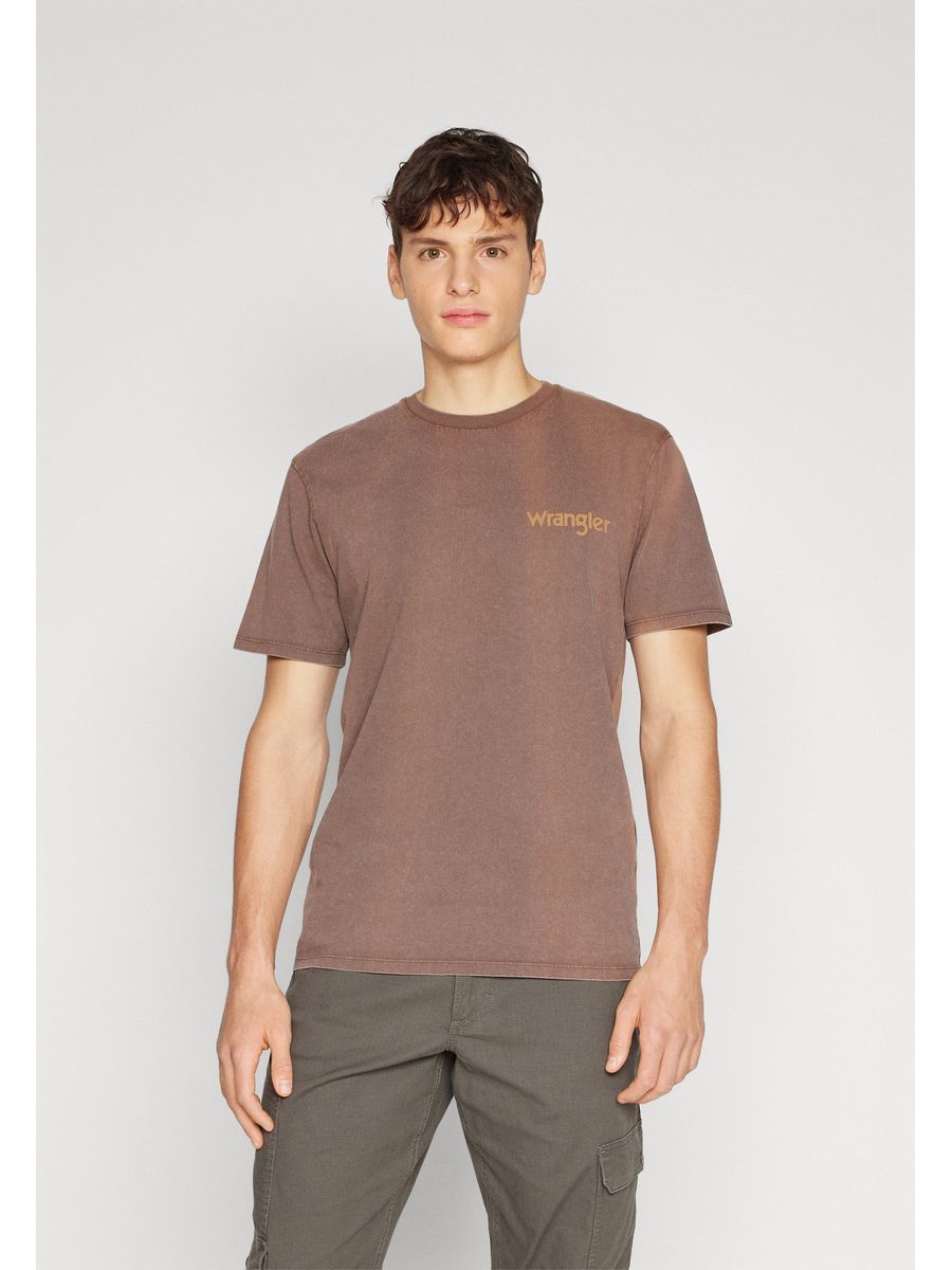 

Футболка мужская Wrangler WR122O07F коричневая 2XL, Коричневый, WR122O07F