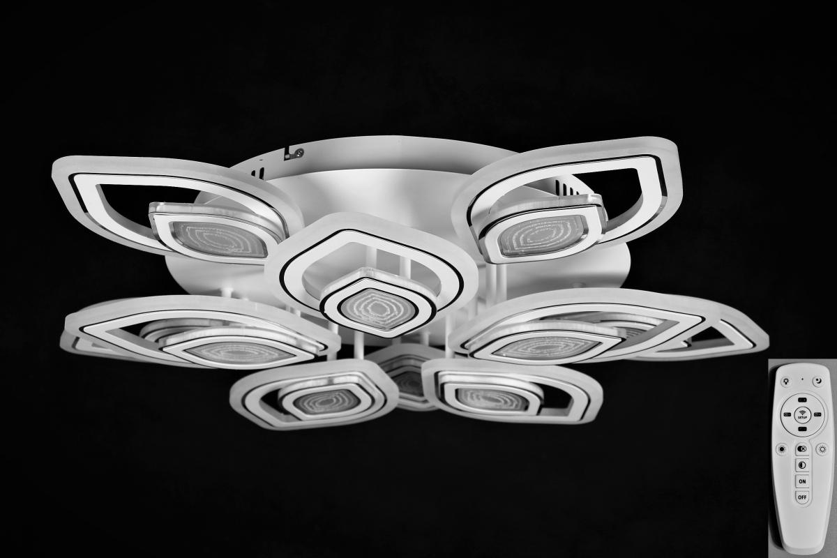 фото Потолочный светильник nina lighting 55560/5+5 - bl wh+cr led (300w)