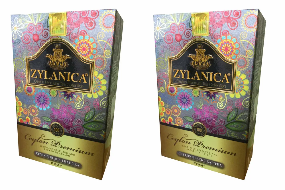 

Чай черный ZYLANICA Ceylon Premium Collection FBOP листовой, 100 г х 2 шт, Premium Collection FBOP