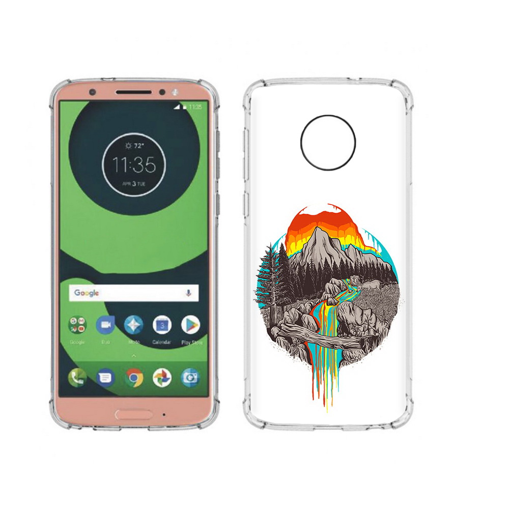 

Чехол MyPads Tocco для Motorola Moto G6 Радужный водопад (PT99805.376.144), Прозрачный, Tocco