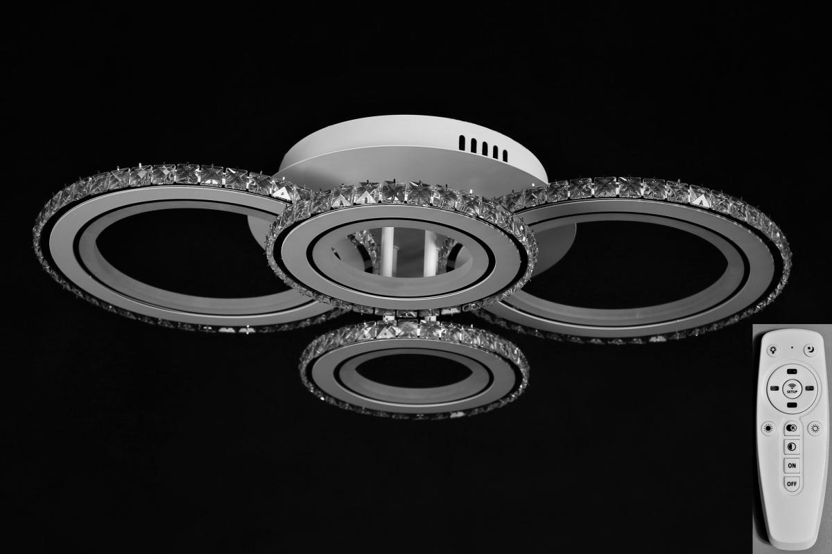 фото Потолочный светильник nina lighting 55552/2+2 - bl wh+cr led (280w)