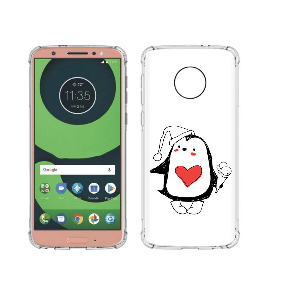 

Чехол MyPads Tocco для Motorola Moto G6 Пингвин с мороженым (PT99805.376.135), Прозрачный, Tocco
