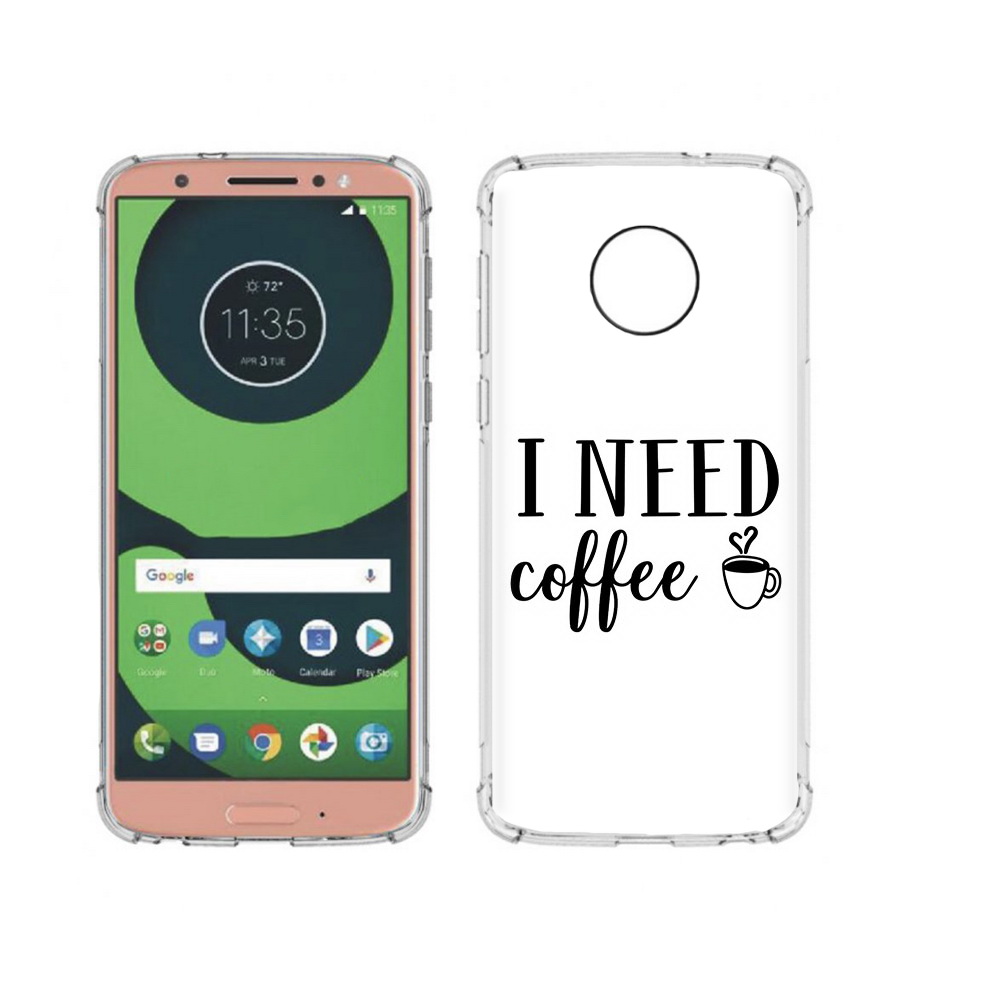 

Чехол MyPads Tocco для Motorola Moto G6 Мне нужен кофе (PT99805.376.121), Прозрачный, Tocco