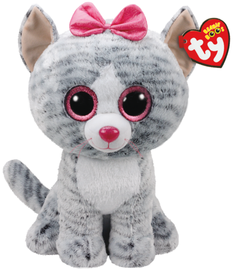 

Мягкая игрушка TY Кошка Кики, серая, 40 см 36838