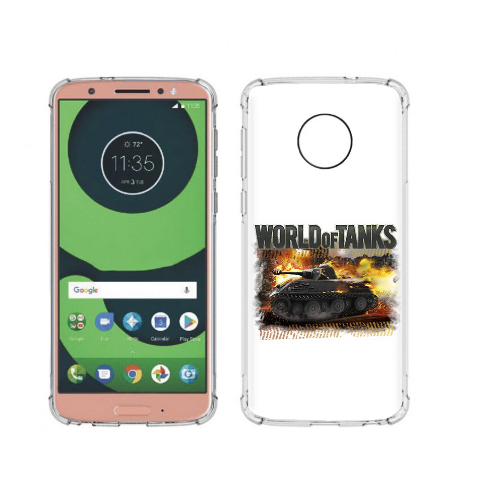 

Чехол MyPads Tocco для Motorola Moto G6 Мир танков-2 (PT99805.376.118), Прозрачный, Tocco