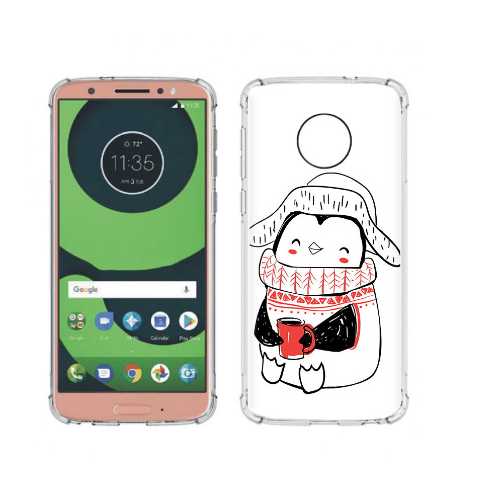 

Чехол MyPads Tocco для Motorola Moto G6 Милый пингвин (PT99805.376.115), Прозрачный, Tocco