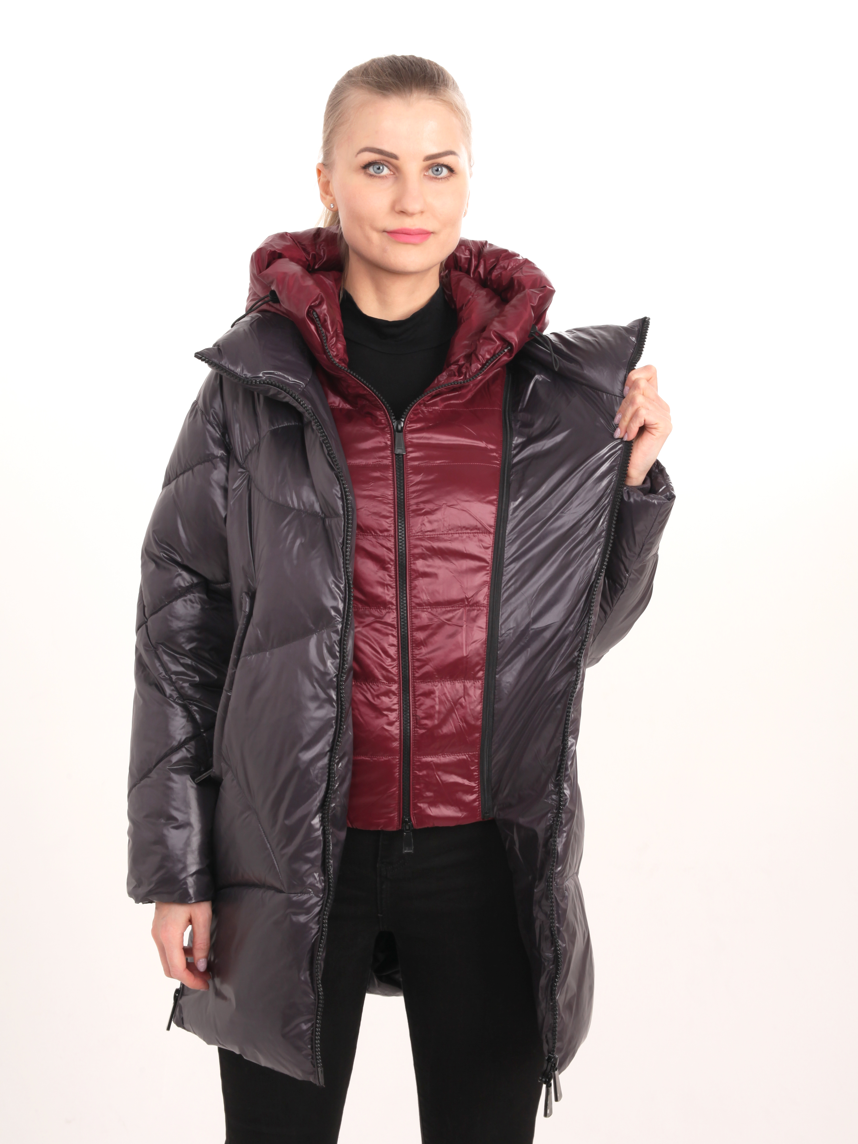 

Пальто женское LABIALI EW2673M черное XL, EW2673M