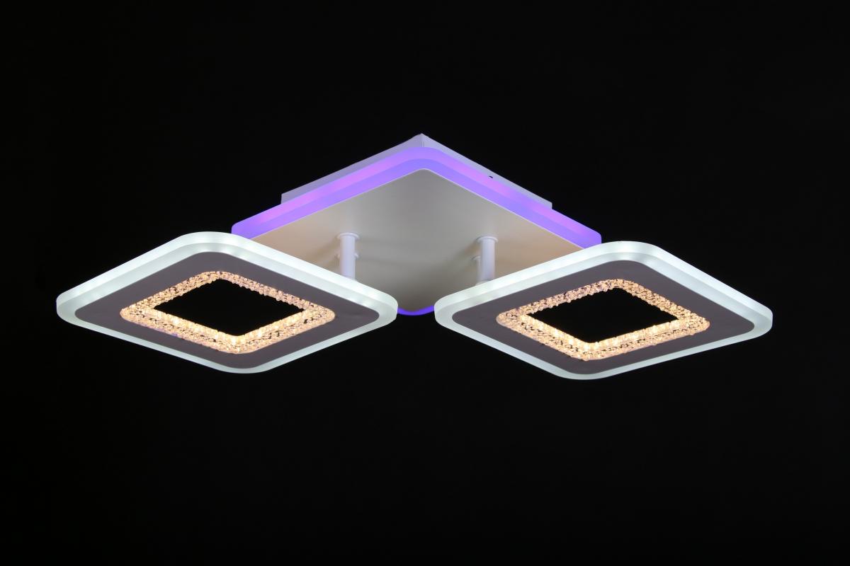 

Потолочный светильник Nina Lighting 3254/2 - SL RGB WH led (56+12W)