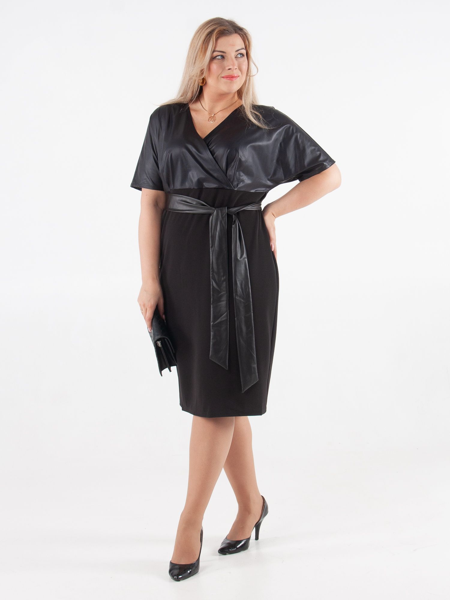 

Платье женское СKC Collection 2186 черное 52 RU, Черный, 2186