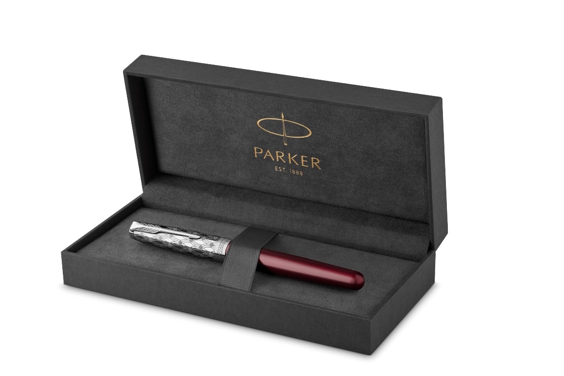 Перьевая ручка Parker Sonnet Premium Refresh RED CT перо 18K толщина F цвет black