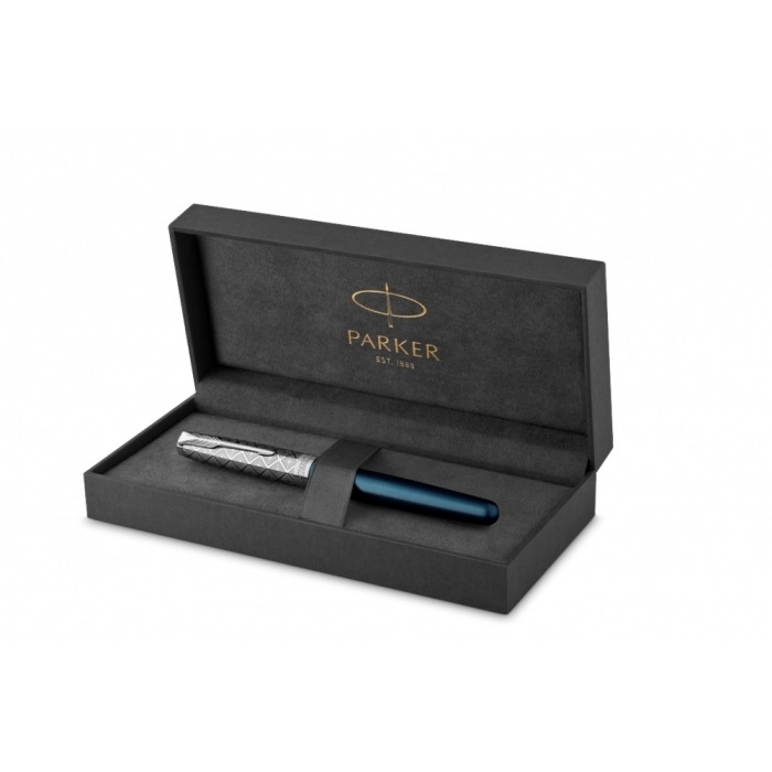 Перьевая ручка Parker Sonnet Premium Refresh BLUE CT перо 18K толщина F цвет black
