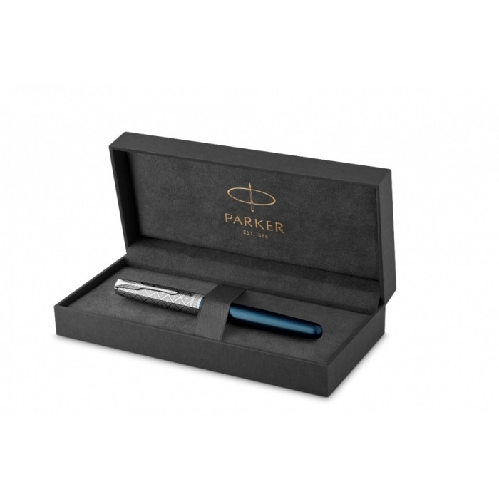 

Перьевая ручка Parker Sonnet Premium Refresh BLUE CT перо 18K толщина F цвет black, Перьевая ручка Parker Sonnet Premium Refresh BLUE CT, перо 18K, толщина F, цвет чернил black, подарочной упаковке