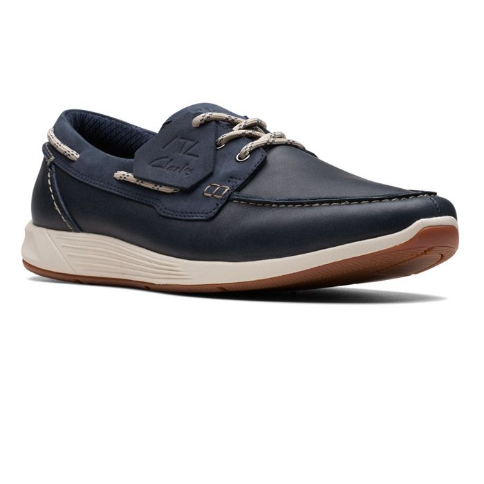 Топсайдеры мужские Clarks 26170333 синие 45 EU