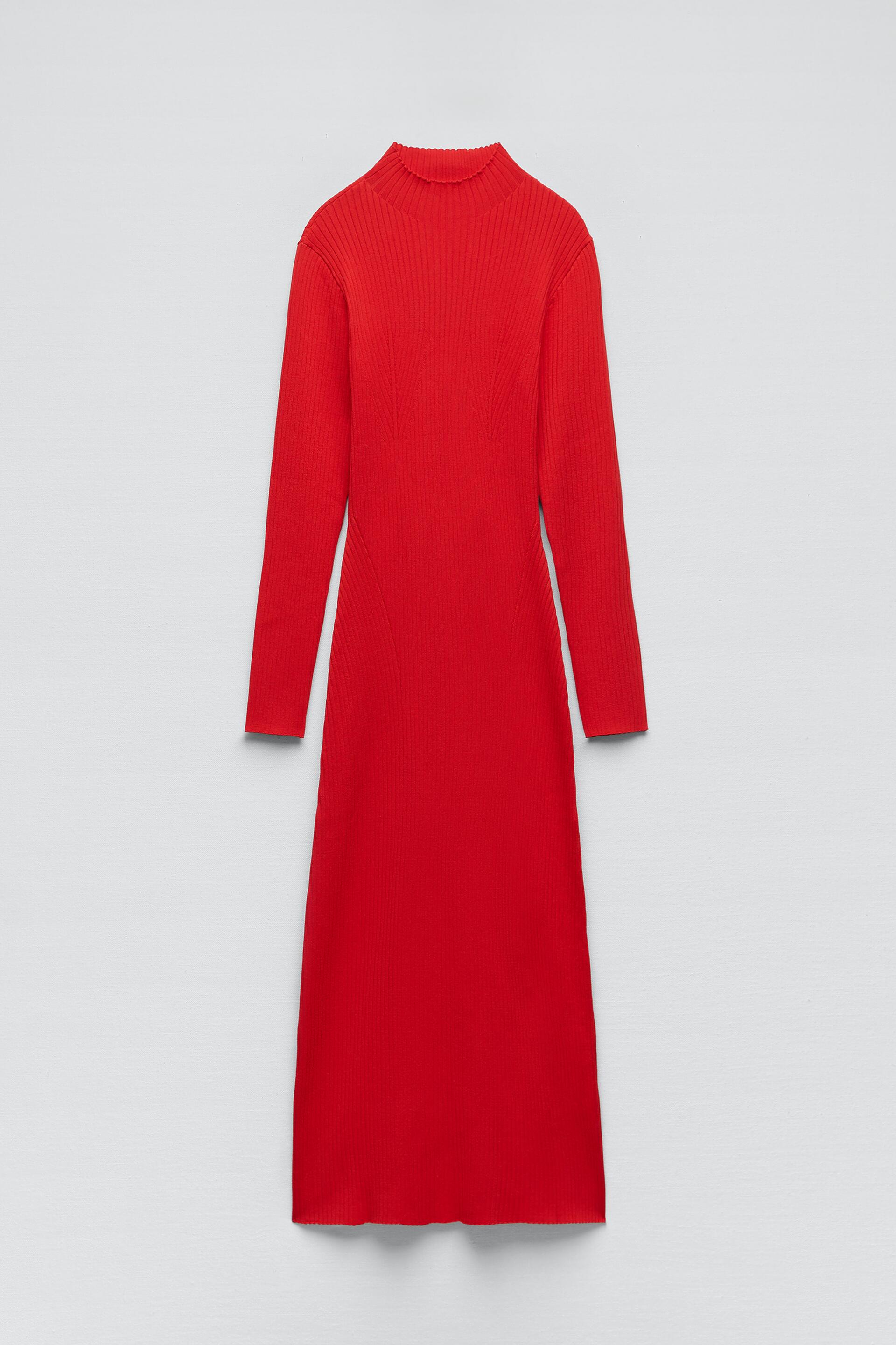 

Платье женское ZARA 02488108 красное M (доставка из-за рубежа), 02488108
