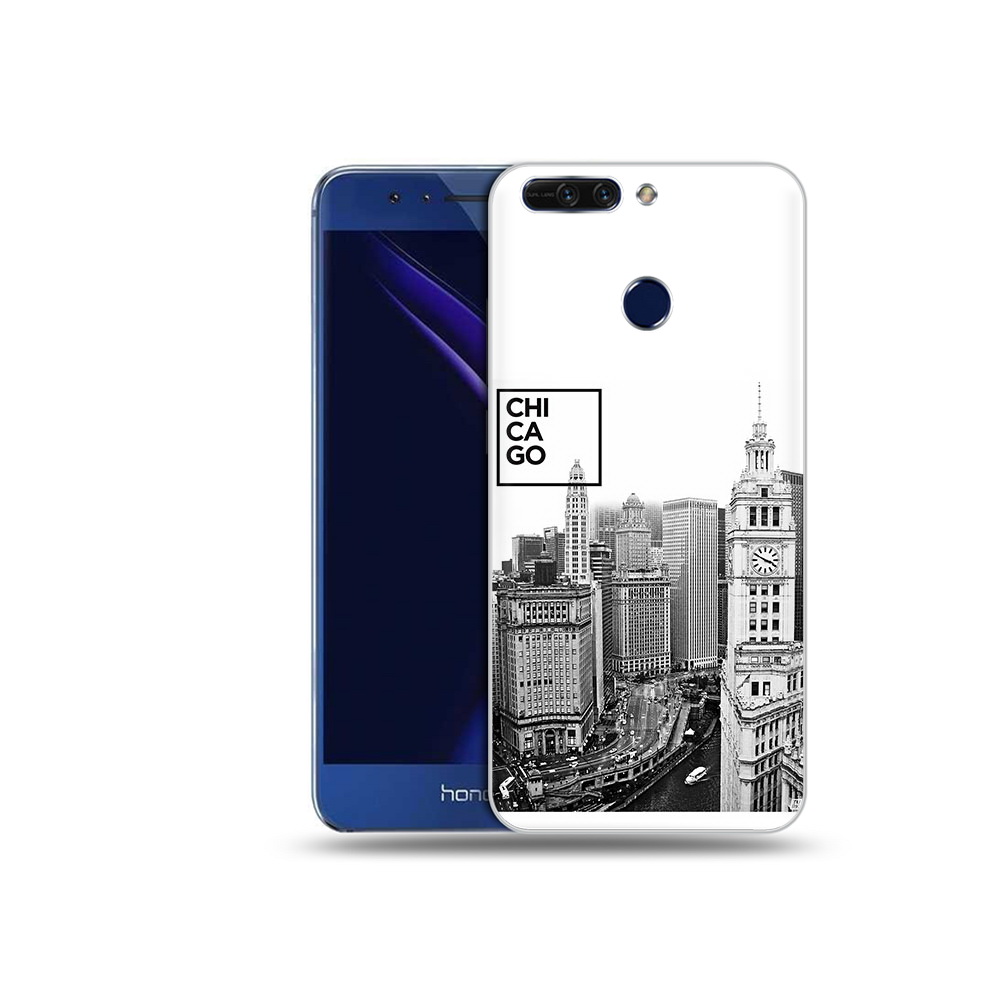 

Чехол MyPads Tocco для Honor 8 Pro черно белый чикаго (PT66177.42.689), Tocco