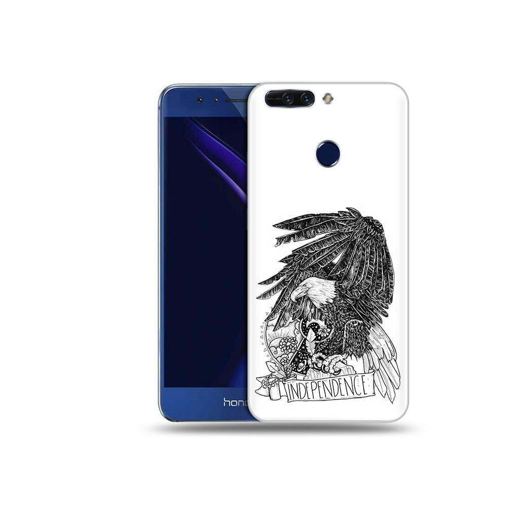 

Чехол MyPads Tocco для Honor 8 Pro черно белый сокол (PT66177.42.688), Tocco