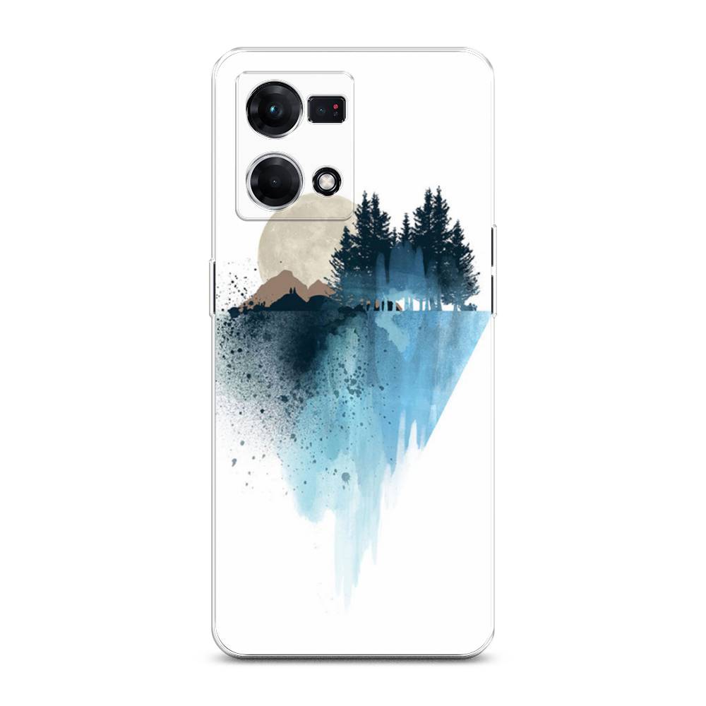 

Чехол Awog на Oppo Reno 8 4G "Горы 5", Голубой, 2511450-4