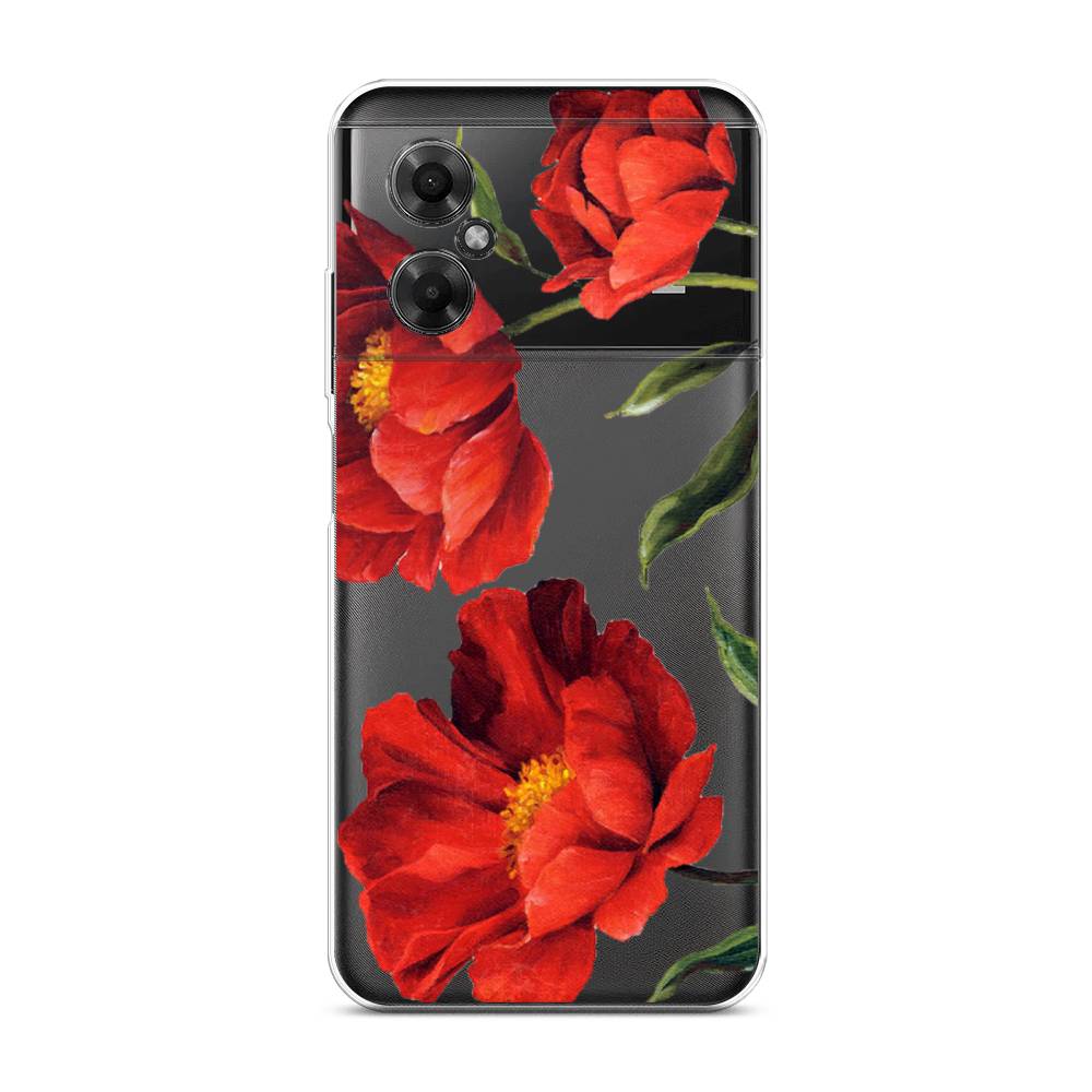 

Чехол Awog на Poco M4 5G / Сяоми Поко M4 5G "Красные маки", Красный, 316550-8