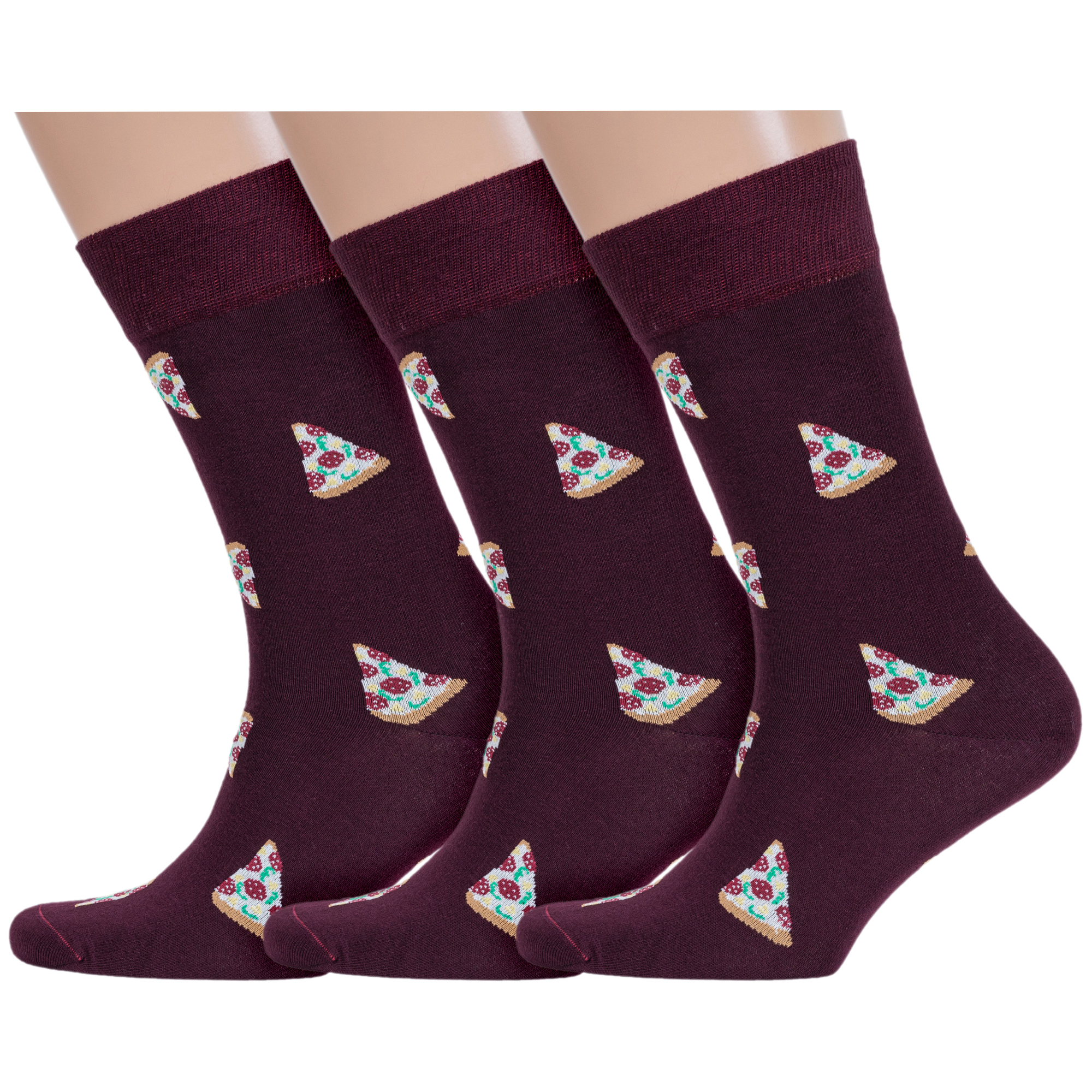 

Комплект носков мужских Rusocks 3-М3-13048 бордовых 25-27, Бордовый, 3-М3-13048