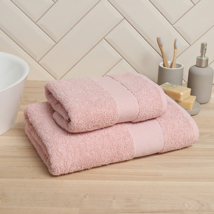 

Полотенце махровое LoveLife Turkish cotton Нежность 70x140 см розовый хлопок 450 грм2, Нежность
