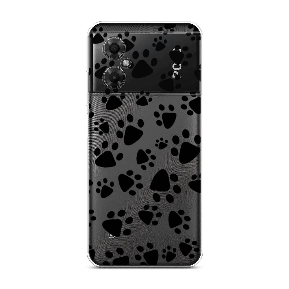 

Чехол Awog на Poco M4 5G / Сяоми Поко M4 5G "Лапки черные", Черный, 316550-2