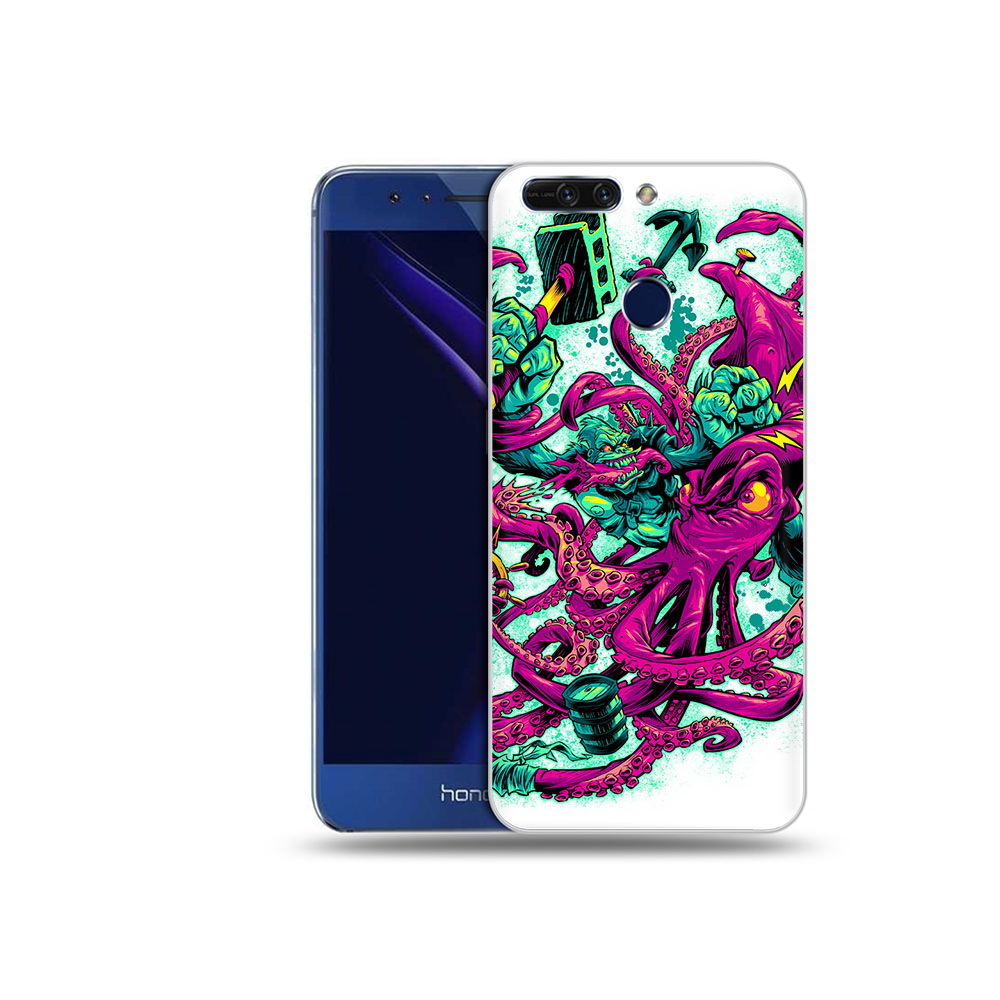 

Чехол MyPads Tocco для Honor 8 Pro фиолетовый кракен (PT66177.42.657), Tocco